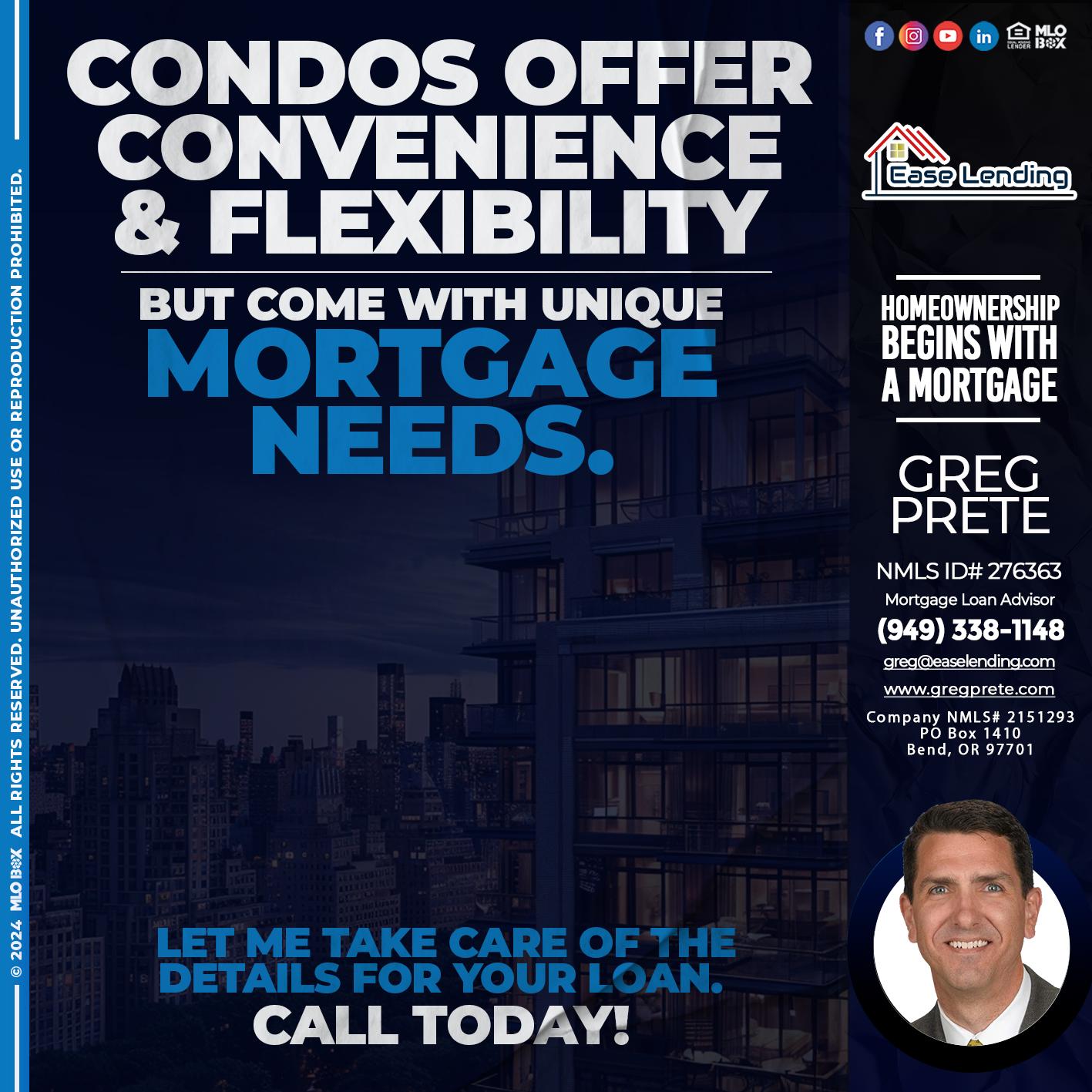 condos - Greg Prete -Licensed Loan Advisor