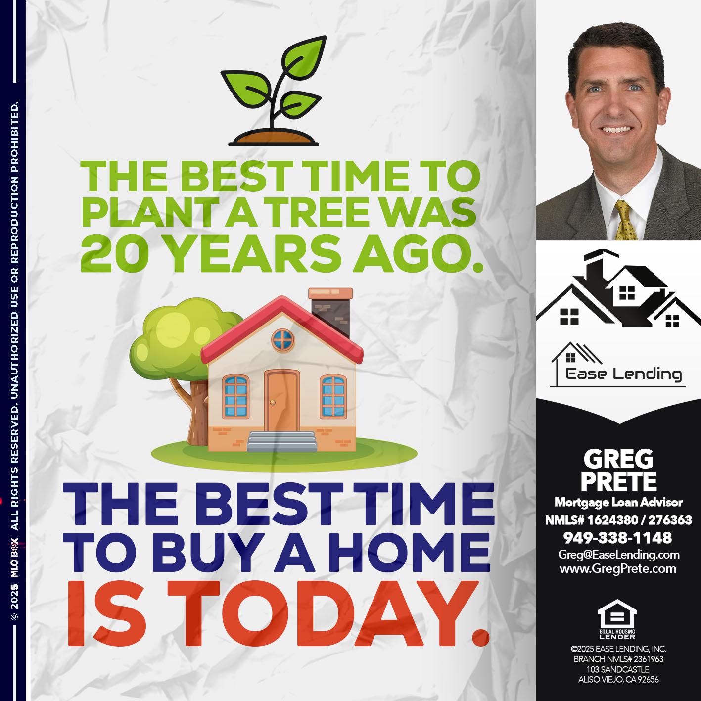 is today - Greg Prete -Licensed Loan Advisor
