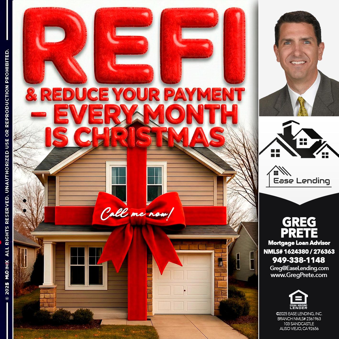 REFI - Greg Prete -Licensed Loan Advisor