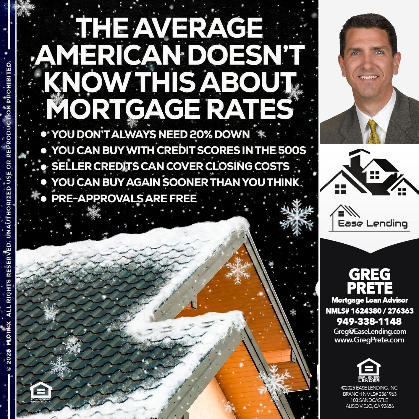 THE AVERAGE - Greg Prete -Licensed Loan Advisor