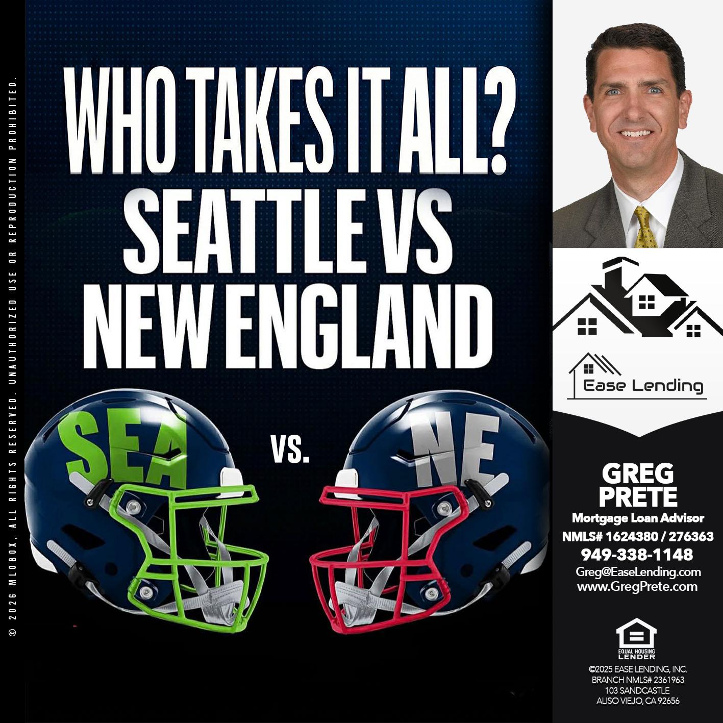 WHO TAKE IT ALL? - Greg Prete -Licensed Loan Advisor